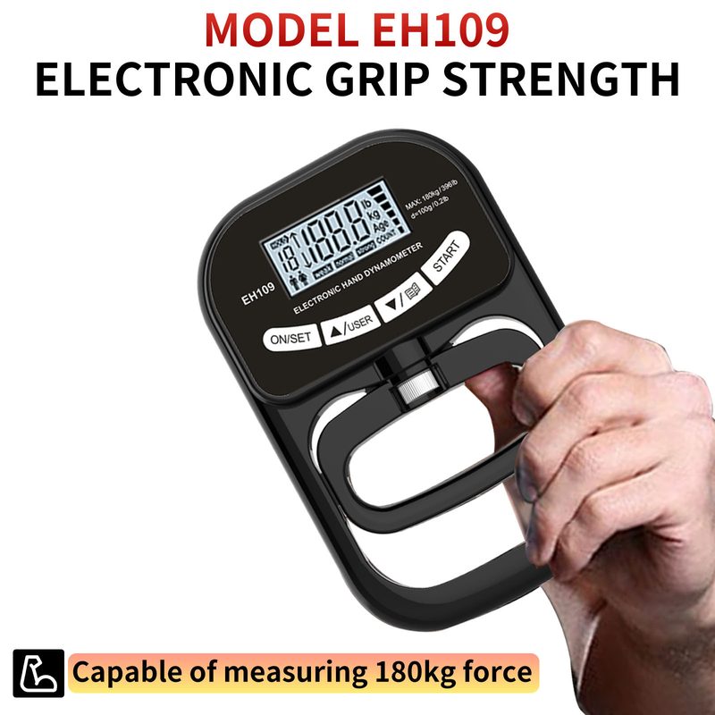 跨境工厂批发电子握力器握力测试器康复测力器握力计测试仪手部