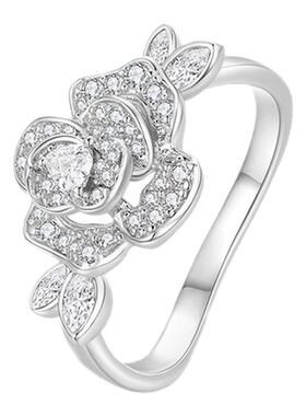 【生日礼物】周大生玫瑰戒指