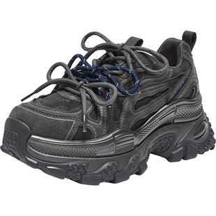 百思图2026春商场新款厚底小个子老爹鞋增高女运动休闲鞋G0931AM6