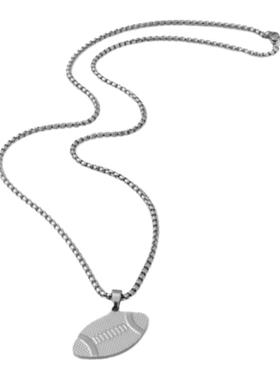 钛钢橄榄球方珠链男女运动风