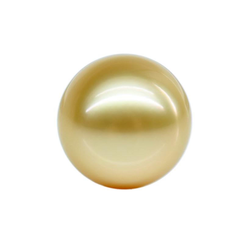 珠还合浦珍珠  特价9-10MM纯天然金色 天然强光南洋金珠裸珠