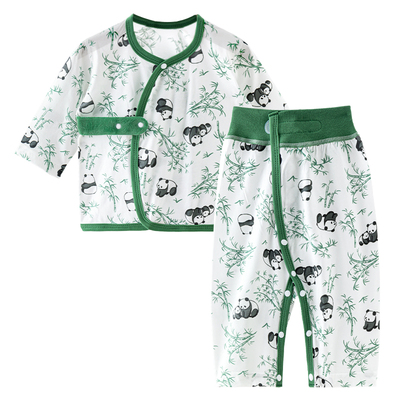 【偏薄四季款】免脱婴儿分体套装