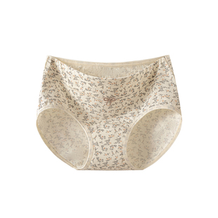 猫人纯棉内裤女A类全棉抗菌裆2026新款中腰碎花女生透气三角短裤