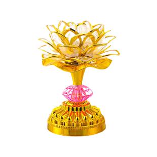 七彩莲花灯佛供灯家用菩萨灯长明灯LED佛前供灯观音灯2026供佛灯
