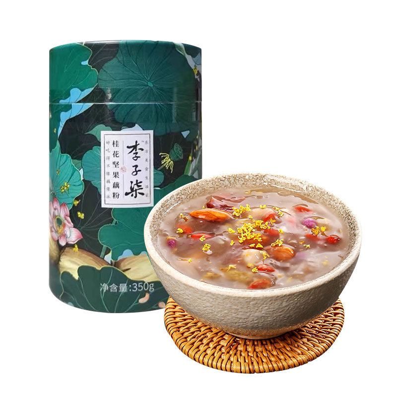 李子柒桂花坚果藕粉罐装