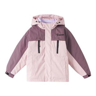 史努比儿童羽绒服三合一女童新款冬男童保暖加厚中长款可拆卸外套