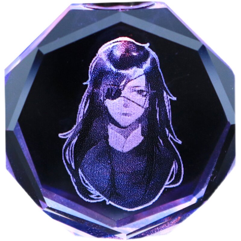 天官赐福周边花城 谢怜 魏无羡蓝忘机渣反七彩发光水晶挂件钥匙扣