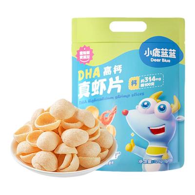 小鹿蓝蓝DHA高钙真虾片儿童零食
