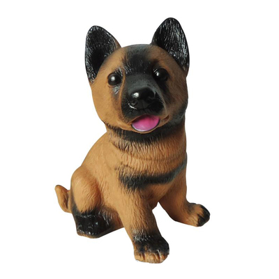 捏捏叫发声动物模型搪胶玩具狗