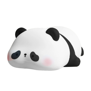 熊猫胖达拍拍灯小夜灯花花硅胶灯护眼卧室台灯儿童玩具礼物感应