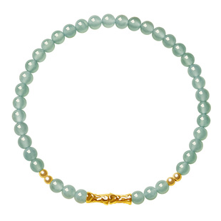 宫里上新翡翠手串女款冰种天然玉石手链串珠高级感送妈妈生日礼物