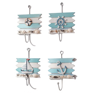 地中海挂钩风家居饰品衣帽挂钩创意小挂钩铁艺挂钩装饰挂衣架家用