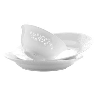 景德镇官方陶瓷饭碗高颜值玲珑餐具套装家用釉下无彩新款面碗汤碗