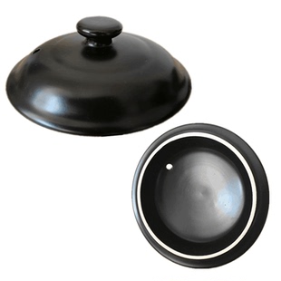 康舒黑白色家用陶瓷砂锅盖子土电炖火锅盖配件彩色煲汤沙锅炖锅盖