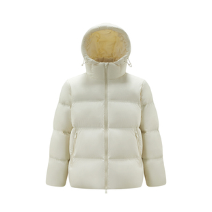 轻松羽绒|森马羽绒服男三防外套情侣冬装2025新款连帽上衣抗静电