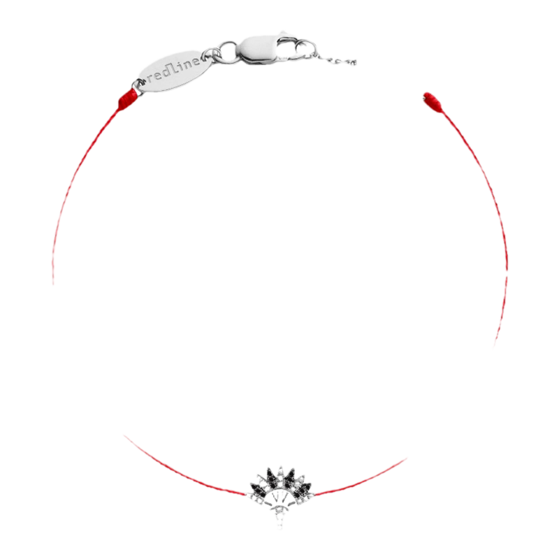 Redline/红绳塔玛螺纹白金手链