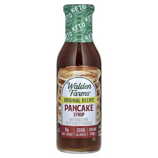 煎饼糖浆Walden Farms枫糖糖浆零蔗糖0卡生酮健身0热量pancake