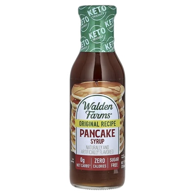煎饼糖浆Walden Farms枫糖糖浆零蔗糖0卡生酮健身0热量pancake