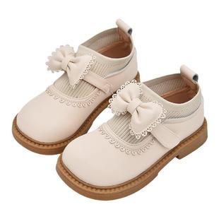 女童皮鞋儿童公主鞋洋气洛丽塔童鞋黑色女孩鞋子真皮白色宝宝单鞋