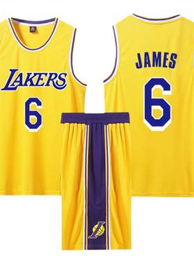 詹姆斯球衣23号JAMES湖人队6号城市版热火骑士儿童篮球服套装定制