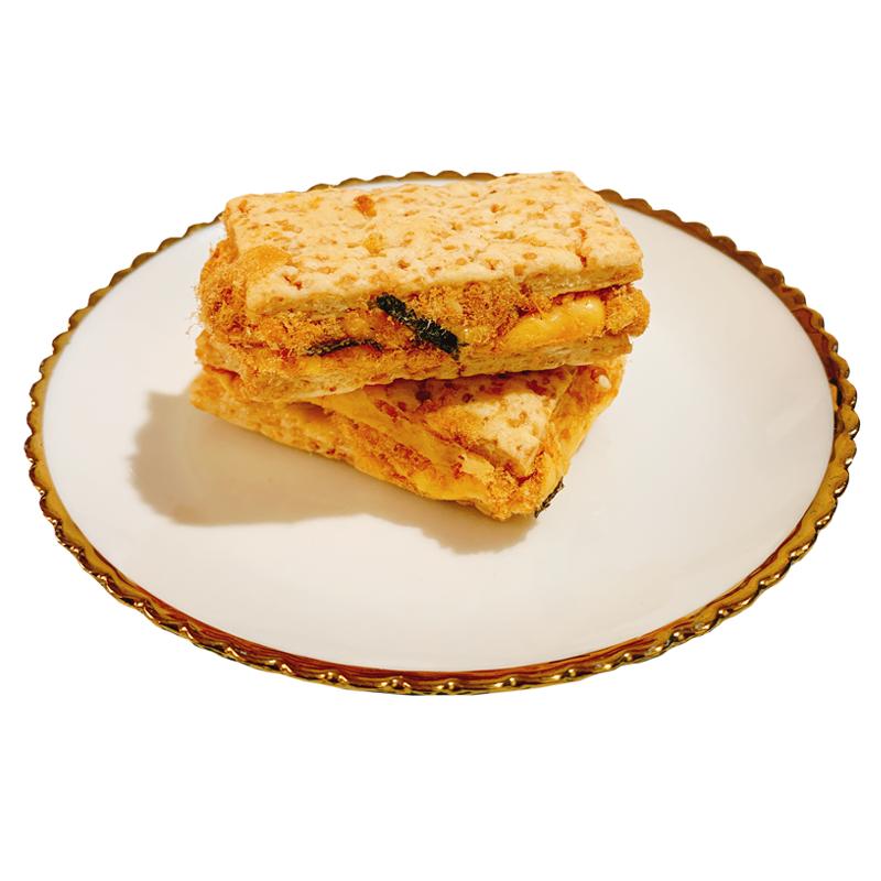 林饼记咸蛋黄海苔脆肉松牛轧酥手工中式糕点小吃网红休闲解馋零食