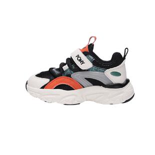 PONY波尼男童中大童新款复古老爹鞋魔术贴舒适缓震休闲运动鞋