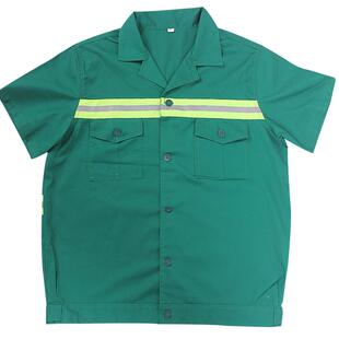 夏季园林绿化服装短袖物业公路养护环卫工人工作服反光条衣服透气