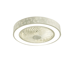 吸顶风扇灯超薄智能静音隐形吊扇灯餐厅卧室灯吊顶一体电风扇灯