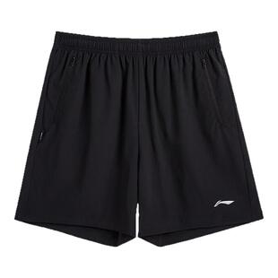 李宁短裤男款2026年夏季透气印花薄款宽松运动系列男女同款裤