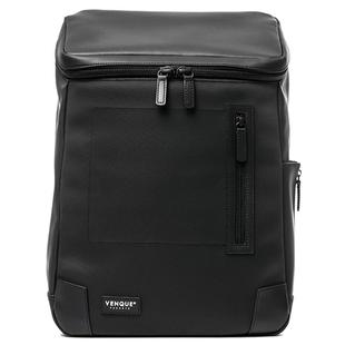 加拿大VENQUE范克简约时尚男士商务双肩包皮质电脑背包通勤大容量