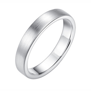 999纯银宽版男士情侣戒指女素圈单身食指小指尾戒ins潮时尚男戒