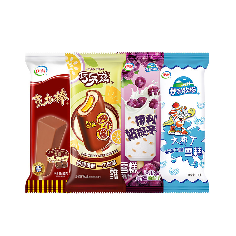 【百亿】伊利冰淇淋巧乐兹母品牌雪糕多口味组合冰激凌 共30支装