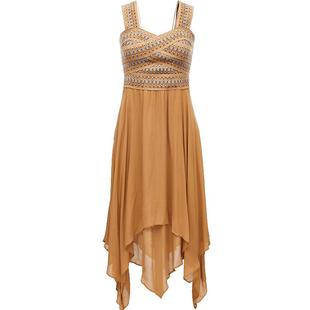 Vero Moda奥莱连衣裙夏季新款休闲气质时尚度假背带拼接纱裙子