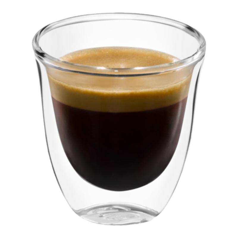 delonghi/咖啡杯双层保温防烫玻璃杯拿铁卡布奇诺隔热德龙同款