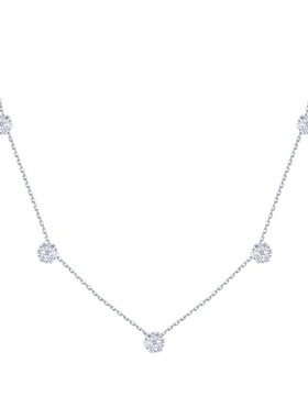 五花满钻项链女高级感小众百搭