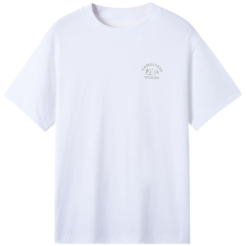 骆驼男装索罗娜t恤男春夏季2025新款凉感短袖情侣休闲半袖体恤