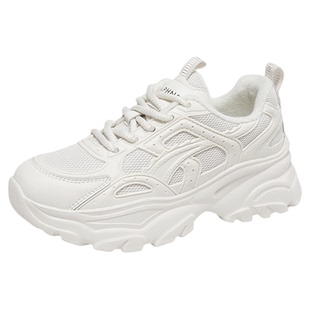 达芙妮加绒厚底老爹鞋女鞋2025新款秋冬休闲运动鞋保暖小白鞋子女