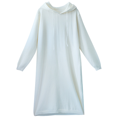 百搭针织打底衫忆旧懒惰风连帽