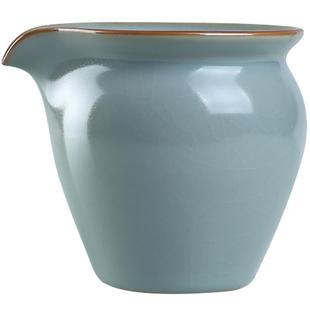 容山堂天青汝窑汝瓷侧把主人公道杯大号分茶器功夫茶具茶道配件