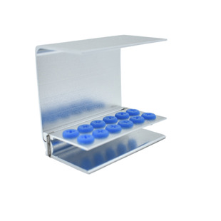 牙科12孔磨头架加高高速车针架消毒盒低速车针架磨头盒金属口腔