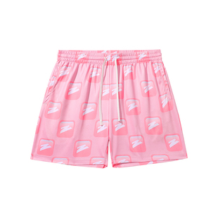 有志者UZIS 美式篮球运动短裤男夏季休闲潮流印花四分沙滩裤[键盘