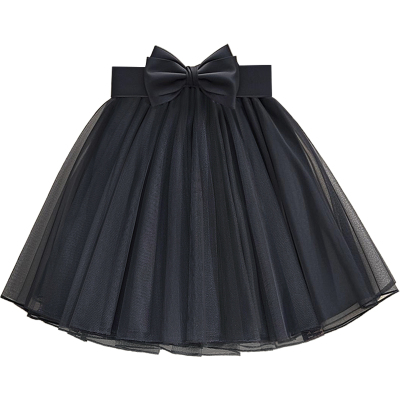 冬季高级感丝滑网纱蓬蓬半身短裙