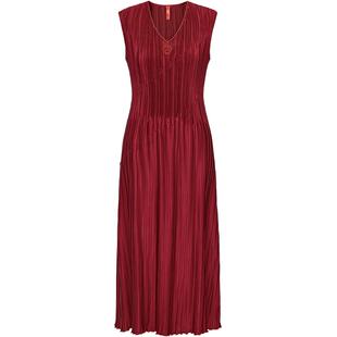 EP雅莹高端系列 优雅褶艺收腰散摆连衣裙 商场同款 4102A