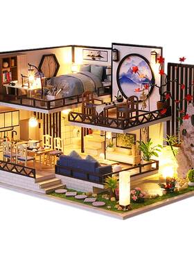 手工diy小屋微缩场景小屋摆件