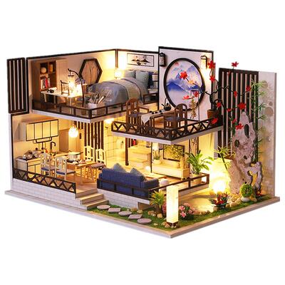 手工diy小屋微缩场景小屋摆件