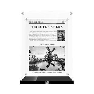 适用乐高43230华特迪士尼摄影机积木亚克力透明展示盒收纳防尘罩