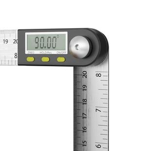 正泰数显万能角度尺90度不锈钢角尺木工专用神器高精度电子测量仪