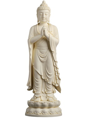 陶瓷毗卢遮那佛佛像摆件省级大师