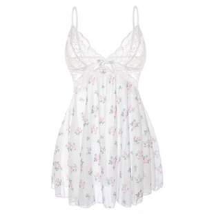 「LA」昼梦支线·静感系列|Sophie索菲*松弛文艺感蕾丝碎花睡裙女