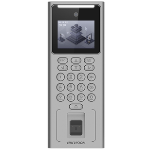 海康威视人脸识别门禁系统一体机公司办公室玻璃门刷脸指纹密码锁